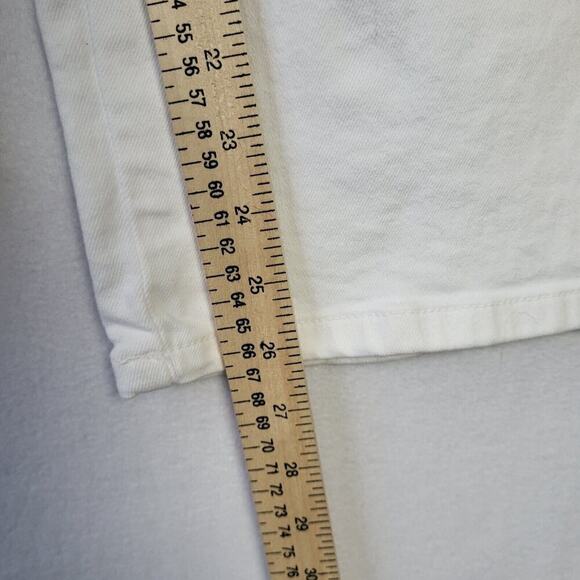 ZARA Straight High Waist Belted Cropped Jeans Size 6 Festival Boho Y2K New *Flaw - Picture 11 of 12